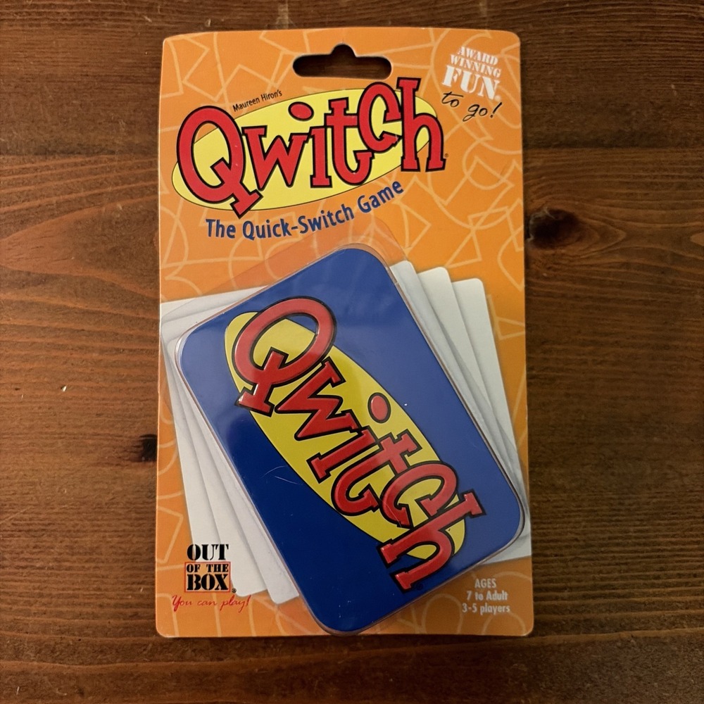 NEW SEALED QWITCH Quick Switch Game 2005 Card Game To Go Tin Out Of The Box